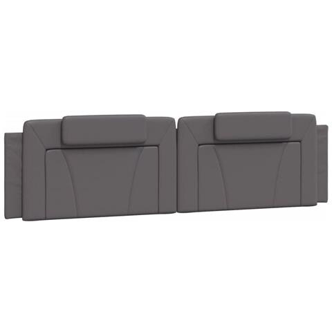 Cuscino Testiera Grigio 200 cm in Similpelle - Foto 1
