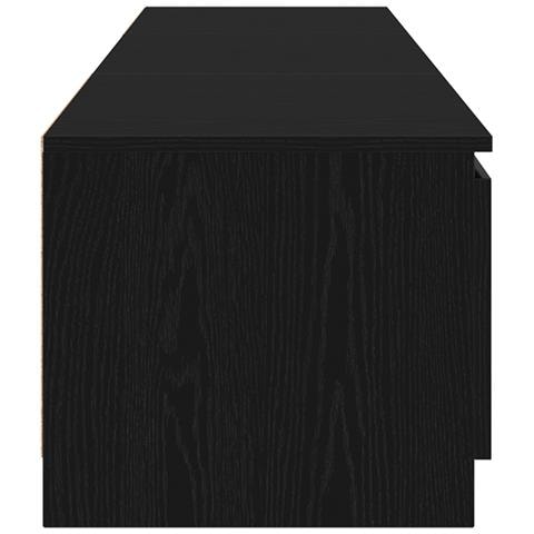 Mobile TV  con luci LED Nero Rovere 140x40x35,5 cm in legno ingegnerizzato - Foto 2