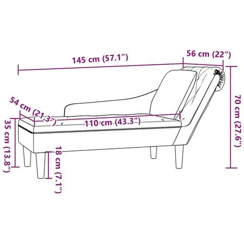 Sdraio con Cuscino e Bracciolo Destro Similpelle Grigio Scuro - Foto 9