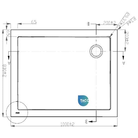 Piatto Doccia Ribassato 80x100 Cm Resina H3.5 Cm Monaco Bianco - Foto 2