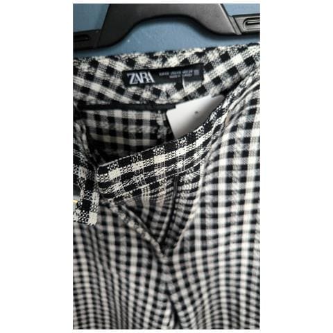 Pantaloni Da Donna Comodi Eleganti A Scacchi Bianco E Nero Taglia Xs - Foto 2