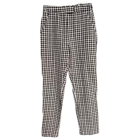 Pantaloni Da Donna Comodi Eleganti A Scacchi Bianco E Nero Taglia Xs - Foto 1