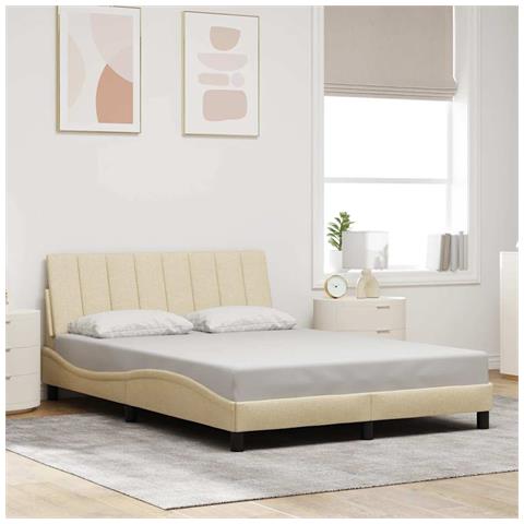 Giroletto senza Materasso Crema 120x200 cm Tessuto - Foto 2