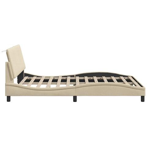 Giroletto senza Materasso Crema 120x200 cm Tessuto - Foto 9