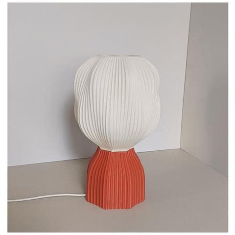 Lampada Da Tavolo Usb Dimmerabile Con Base 3d - Moderna Luce Notturna Da Comodino - Foto 2