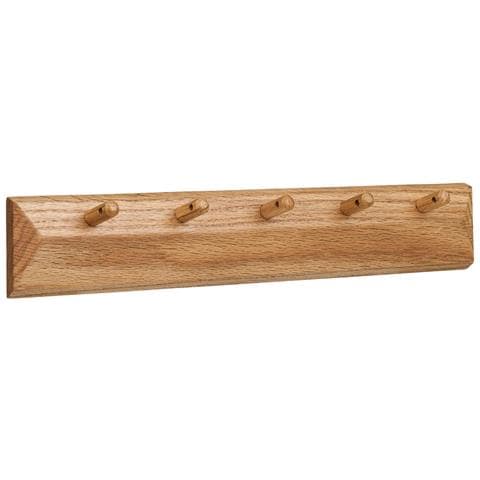 Appendiabiti Da Parete Barco - Marrone - Legno - 50x15x8,5 Cm - Foto 1