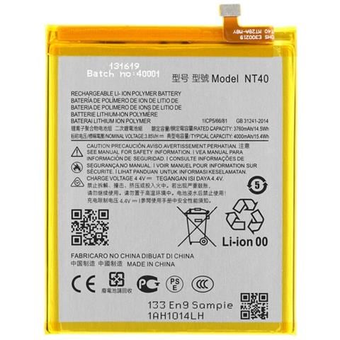 Oem Batteria Testata Ricambio Pari Originale Nt40 Bulk Per Motorola Moto G Pure Xt2163 - Foto 1