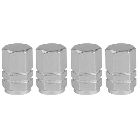 Set Di 5 Tappi Per Valvole Schrader Per Auto, Robusti E Resistenti, Argento - Foto 5