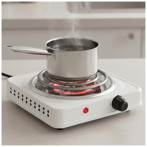 Rechaud Elettrico Portatile 1000w Piastra Riscaldante 21cm Compatto - Foto 5