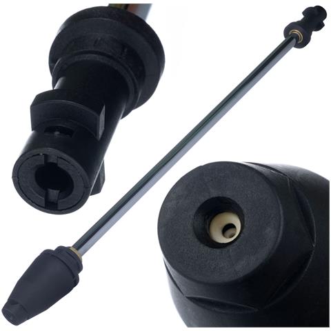 Lancia Ugello Rotante Di Ricambio Compatibile Con Idropulitrice Kärcher K2-k7 - Pressione Max 150 Bar, Flusso 8 L /min, Lunghezza 545 Mm - Foto 1