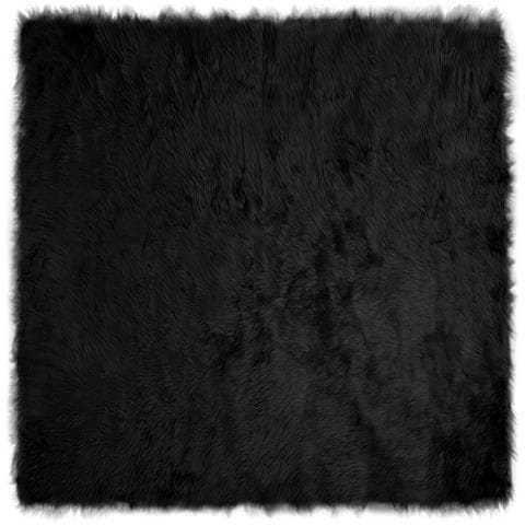 Tappeto Pecora Tafalla Nero 120 x 120 cm Poliestere - Foto 1