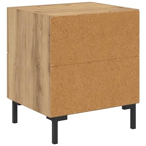Armadio da Notte 2 pcs Rovere artigianale 40 x 35 x 47,5 cm - Foto 9