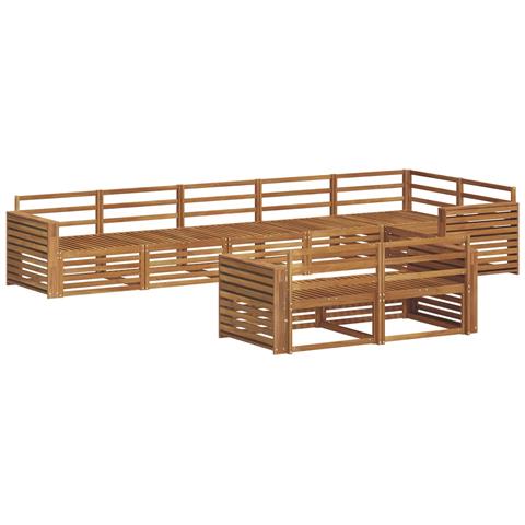 Set di divani da esterno 8 pcs Naturale - Foto 1