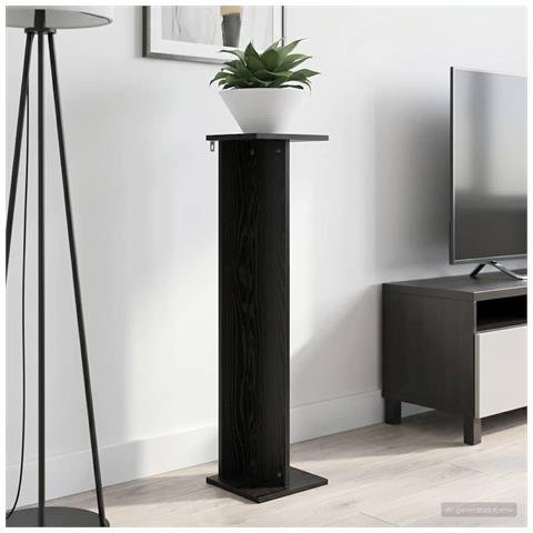 Supporto per piante Rovere Nero 25 x 25,5 x 100,5 cm - Foto 2