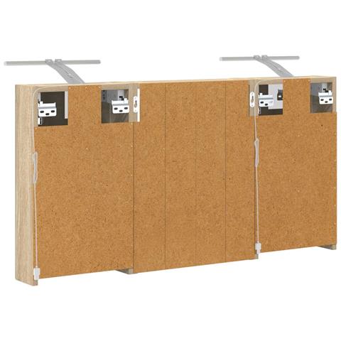 Set di Armadi da Bagno con lo scaffale 3 pcs 100 x 10,5 x 50 cm - Foto 9