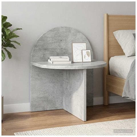Comodino 2 pcs Grigio Cemento 40 x 35,5 x 45,5 cm - Foto 2