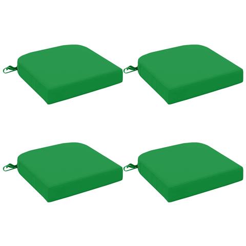 Cuscini per sedile a 4 pezzi SOEST 4 pcs 100% Poliestere Verde - Foto 1