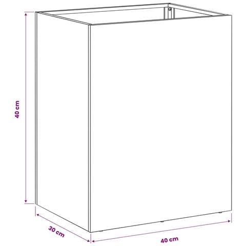 Vaso da giardino Bianco 40 x 30 x 40 cm - Foto 7