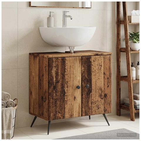 Armadio per Lavabo da Bagno BREDA Legno antico - Foto 2