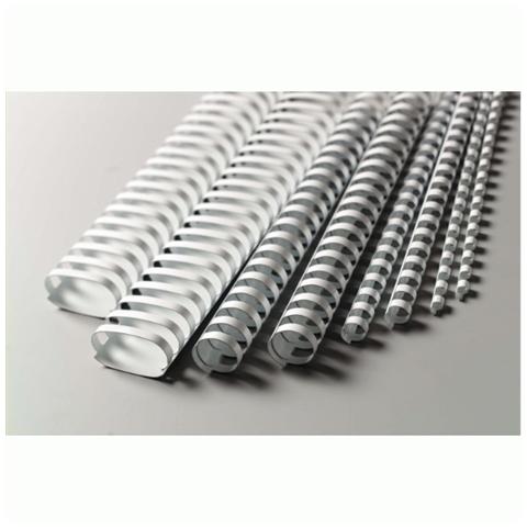 scatola 100 dorsi spirale 19mm bianco 21 anelli - Foto 2