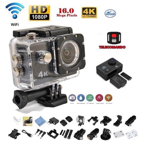 Pro Cam Sport Action Camera 4k Wifi Ultra Hd 16mp Videocamera Con Telecomando - Foto 1