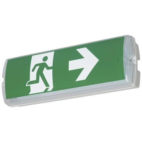 Indicazione Via Di Fuga Illuminata Montaggio A Parete, Montaggio A Soffitto Verso Sinistra, Verso - Foto 1