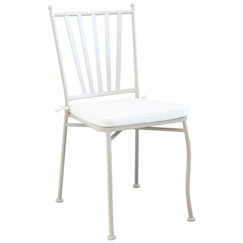 Ventus - Sedia Da Giardino In Ferro Completa Di Cuscino - Foto 1