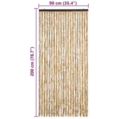 Zanzariera Beige 90x200 cm Ciniglia - Foto 6