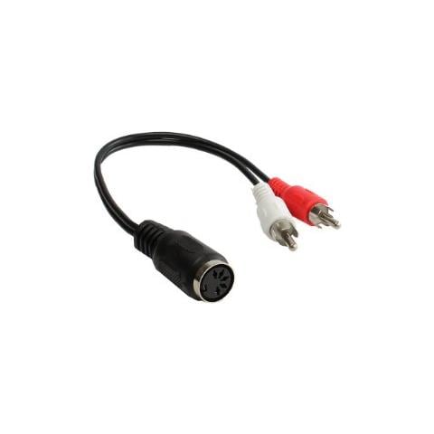 AD-2CS5B 2x RCA 5-pin DIN Nero, Rosso, Bianco cavo di interfaccia e adattatore - Foto 1