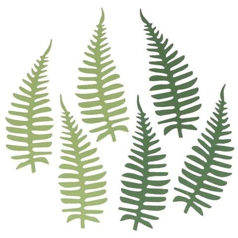 6 Fogli Di Carta Felce Verde - Foto 1