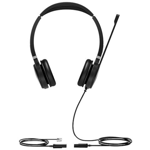 WIDEBAND AUDIO CANCELLAZIONE DI RUMORE SUL MICROFONO 1X RJ9 JACK ATTACO QD CUSCINETTI IN SIMILPELLE UTILIZZABILE CON I TELEFONI YEALINK - Foto 2