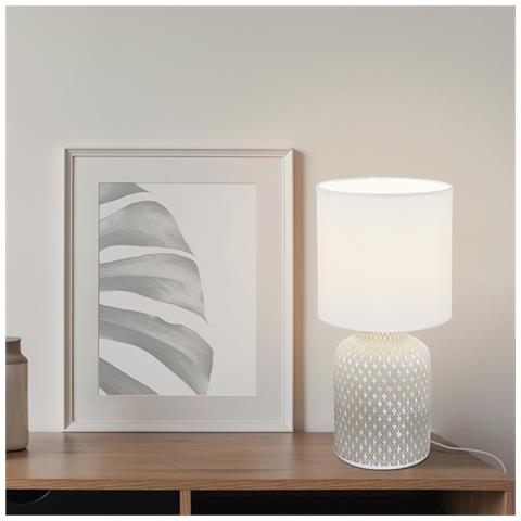 Lampada Da Scrivania Contemporanea Bellariva 1 Luce Ceramica Grigio - Foto 3