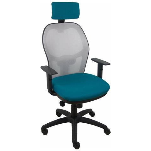 Sedia Ufficio Con Poggiatesta Jorquera 10crncr Grigio - Foto 1