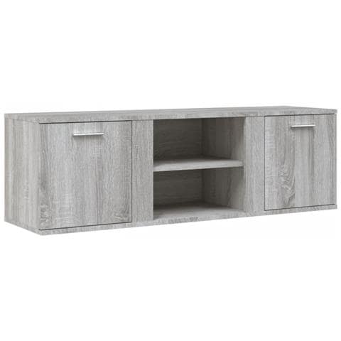 Mobile Porta TV Grigio Sonoma 120x34x37 cm in Legno Multistrato - Foto 2