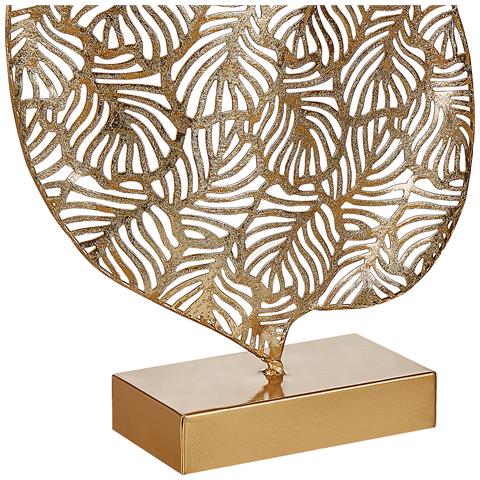Accessorio Decorativo Foglia Lithium Metallo Oro - Foto 6
