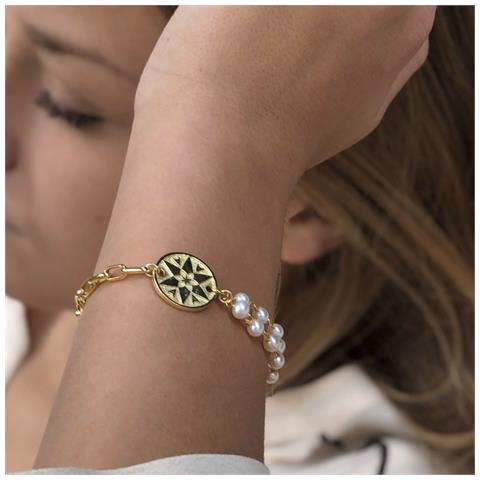 Shirushi Bracciale Oro /perla Bianca - Foto 2