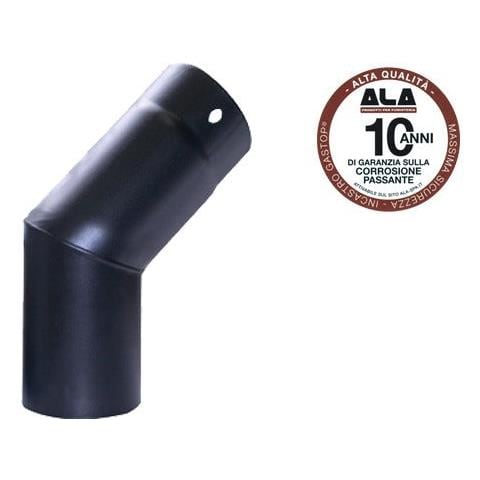Tubo Gomito Aperto 45° Per Stufe Ala Aeternum Top - 16cm - Foto 1