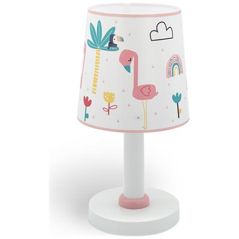 Lampada Da Comodino Per Bambini Flamingo Fenicottero - Foto 2