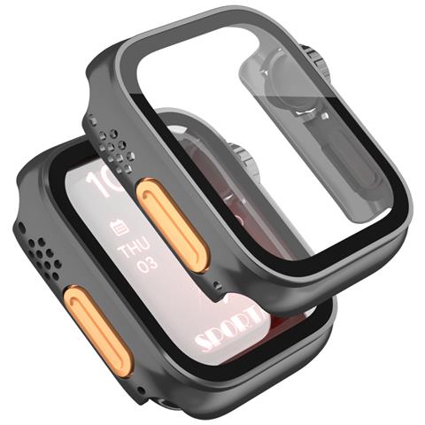 Custodia Per Pc Con Protezione Schermo Per Apple Watch Serie 4/5/6, 40 Mm Black - Foto 2