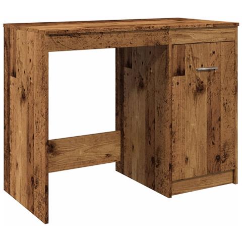 Scrivania Legno Antico 100x50x76 Cm In Legno Multistrato - Foto 2