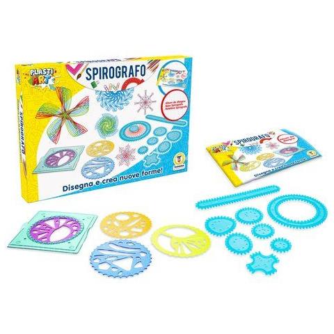 Gioco Creativo 67387 Plastiart Spirografo E Stencil - Foto 1