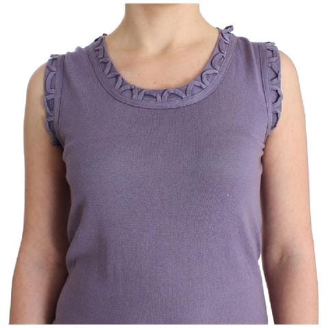 Abito Viola In Jersey Di Cotone - S - Foto 5