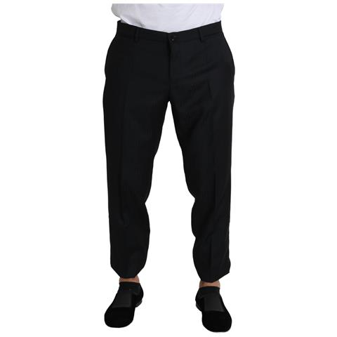 Abito Pantalone Corto Skinny In Lana Nera - It52 - Xl - Foto 1