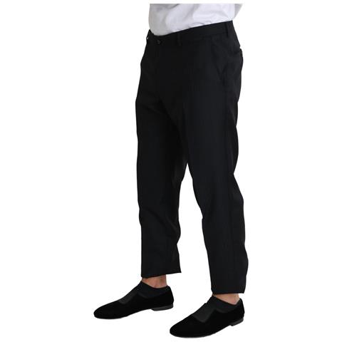 Abito Pantalone Corto Skinny In Lana Nera - It52 - Xl - Foto 2