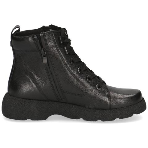Black Casual Closed Booties Stivaletti Pelle Scarpe Donna Nero Eu 38, 9-25250-43-022 - Foto 3