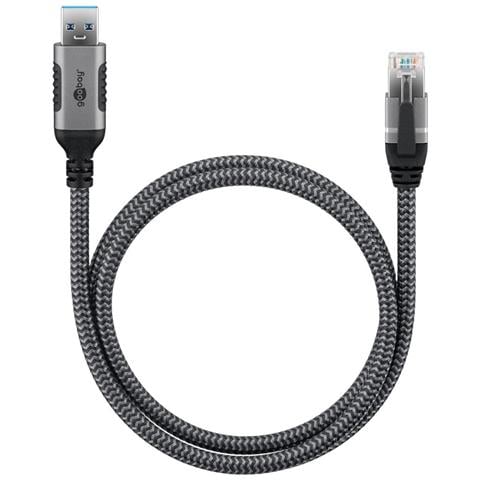 70498 adattatore per inversione del genere dei cavi USB A RJ-45 Nero, Argento - Foto 8