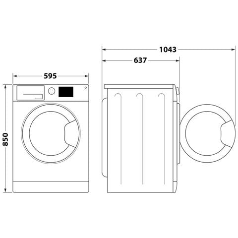 Lavatrice Standard NFR79WIT 9 Kg Classe A Centrifuga 1400 giri - Foto 6