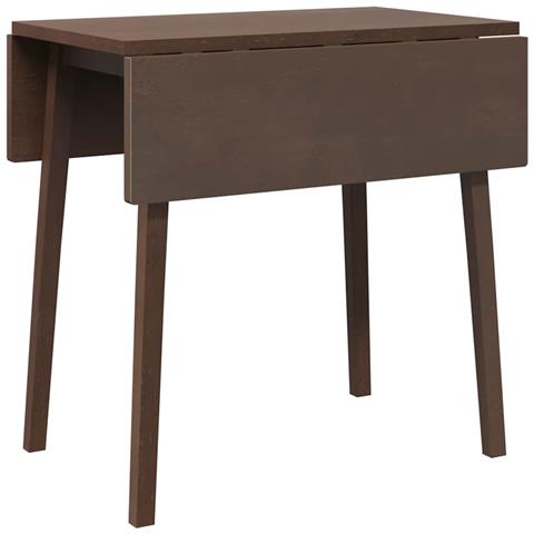 Tavolo Da Pranzo Marrone In Legno Massello Di Hevea - Foto 1