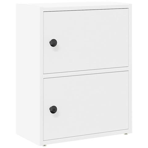 Libreria Bianca 40x24x52 Cm In Legno Multistrato - Foto 2