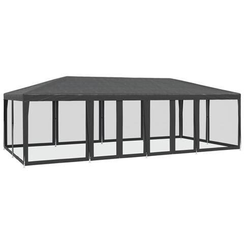 Tenda Per Feste Con 12 Pareti In Rete Antracite 8x4 M In Hdpe - Foto 2
